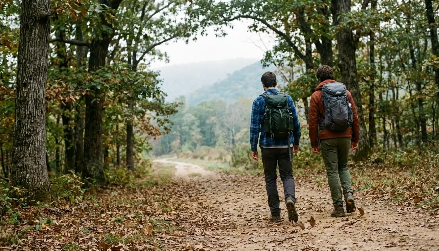 Hikers walking the Appalachian Trail near Linden VA, one of the best things to do in Linden VA