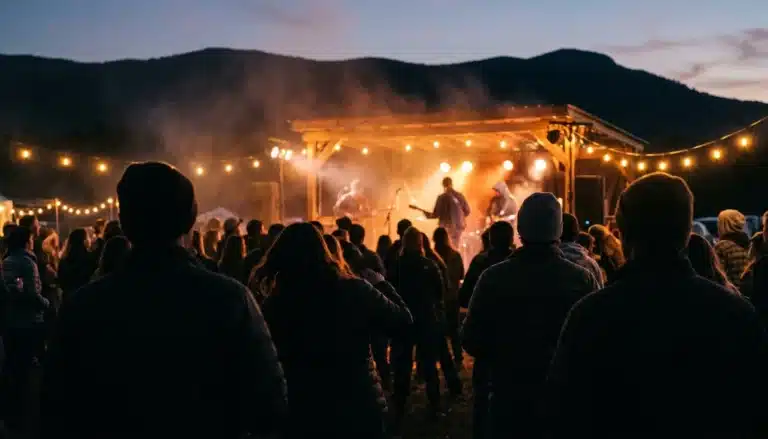 Crowd at a Shenandoah Valley fall festival, one of the best places to travel solo female in US 2026