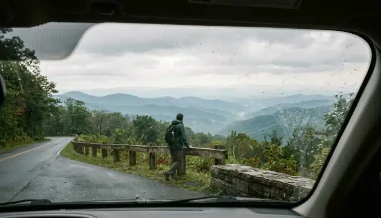 Overlook view of Shenandoah National Park ridgelines, one of the top attractions in Virginia